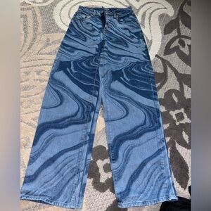 Wild Fable Blue Flare Jeans with Wide Leg Design